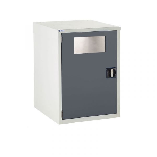 Dim Gray Euroslide Disposal Unit Supplied with Internal Plastic Bin