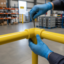 Slate Gray Premium 3-Way 90-Degree Corner Joint with Connection Bolts for Top Rail Applications