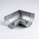 Half Round Aluminium Gutter Angle 135° - 125mm (view 2)