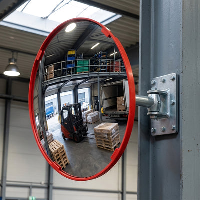 800mm diameter convex safety mirror polymir with adjustable bracket