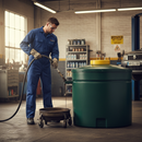 Dark Slate Gray Premium 1300 Litre Bunded Waste Oil Tank for Safe Storage