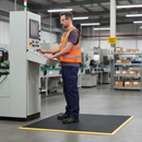 Light Slate Gray Premium Heavy Duty Anti-Fatigue Workstation Mats - 900mm x 1200mm