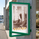Double Sided Outdoor Poster Case 75mm Aluminium 9 A4 Capacity