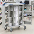 Double Door Unit Dosage Trolley – 60 Tray Capacity, Steel