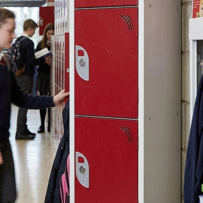 4-Door School Locker with Cam Lock – 300/380/450mm Depth