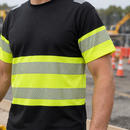 Class 1 High-Visibility Work Top - Black/Hi-Vis Yellow (view 2)