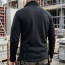 Black Micro Fleece Work Jacket with Zoned Warmth