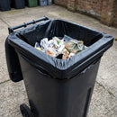 240 Litre Black Wheelie Bin Liners, 100 Gauge - Box of 100