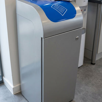 80 Litre Single Recycling Bin with Internal Liner
