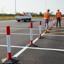 Dim Gray Heavy Duty Portable Flexi Cylinder Delineator Post for Traffic Management