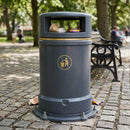 120 litre outdoor heritage litter bin, polyethylene
