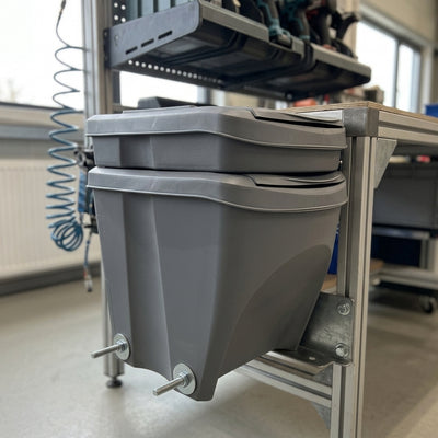 25 Litre Stackable Storage Container with Sloped Lid