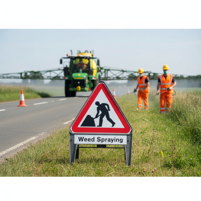 Rosy Brown High-Performance Weed Spraying Supplementary Plate 750mm Q-Sign