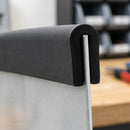 U-Profile Rubber Edge Protector 12x7.6mm for 1-2mm Panels - 5m EPDM