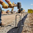 Dark Gray Premium U-Pin Connectors for Securing Matting - Pack of 100