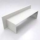 Aluminium Coping Stop End Upstand – Secret Fix — RAL 9016