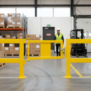 Rosy Brown Heavy Duty Impact Railing System - Gate for Safety