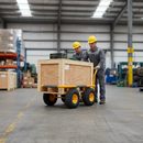 Heavy Duty Steel Dolly with 540kg Load Capacity and 250mm Pneumatic Wheels for Easy Moving and Transport