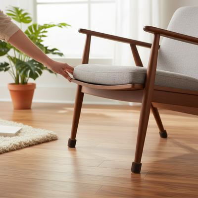 Premium Round Felt Pads 13mm - Pack of 24 for Floor Protection and Noise Reduction