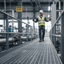 Dark Slate Gray Premium Heavy Duty GRP Mesh Grating for Non-Slip Walkways with High Corrosion Resistance and Superior Load Ratings