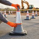 Rosy Brown Replacement Traffic Cone Sleeves Pack of 5 - 460mm to 1000mm Sizes