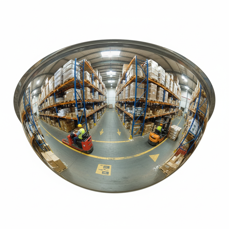 Dim Gray Premium 360-Degree Panoramic Observation Mirror - Multiple Sizes Available