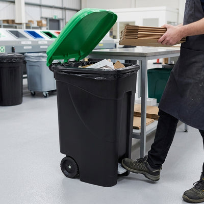 Pedal Operated Wheeled Bin – 80 Litre Polypropylene