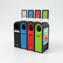 80L slimline external recycling bin, colour-coded MDPE (view 2)