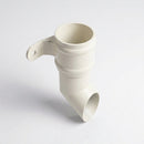 Traditional Aluminium Downpipe Shoe 76mm Diameter — RAL 9010