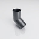 Flush Joint Aluminium Downpipe Bends 63mm Diameter — RAL 7021 / 112.5 Deg