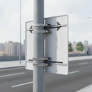 Light Gray Premium Universal Channel Clamp Sign Fixing - 24'' Band