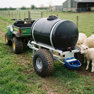 Agricultural Water Bowser 300–750L with Galvanised Chassis and 50mm Hitch