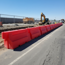 Dark Gray Premium 2 Metre Water-Filled Barrier for Road Safety