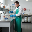 Dark Gray Premium Chemical Splash PVC Apron 48" x 36" - Green