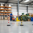 Gray Versatile Premium Post & Belt Barrier for Crowd Control