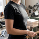 Black Women's Slim Fit Cotton Tee