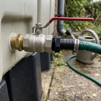 1" BSP Outlet Tap Kit with Lever Tap and Hose Tail