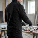 Midlayer Wool Jacket with Moisture-Wicking Lining - Black