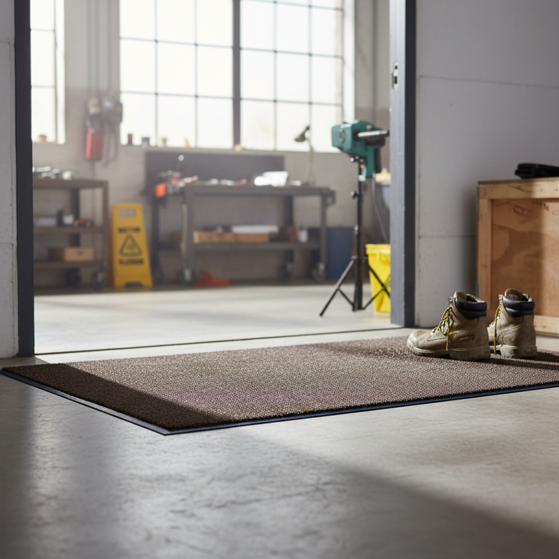 Light Slate Gray Machine Washable Premium 9mm Mat - Charcoal Grey