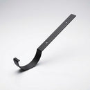 Half Round Aluminium Gutter Top Rafter Bracket 125mm — Textured Black
