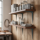 Rosy Brown Premium Grey Heavy Duty Shelving Brackets for Reliable Support