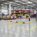 Gray Premium High Visibility Perimeter Hoop Barrier for Safety