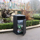 112 Litre Recycling Bin Glass Fibre Composite Hinged Door
