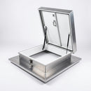 Roof Access Hatch 600x600mm Mill Finish (view 2)