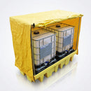 Covered Double IBC Spill Bund - 1140 Litre Polyethylene Pallet (view 2)