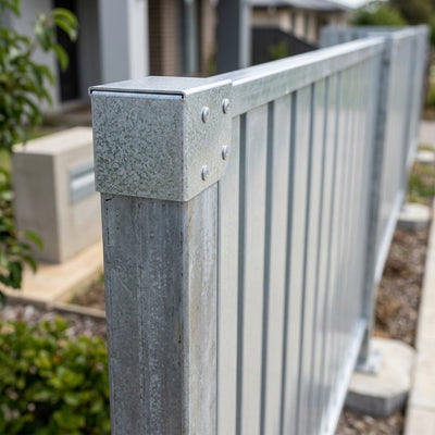 Galvanised End Infill for Classic Fence Post