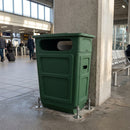 84 Litre Fire Retardant GRC Closed Top Litter Bin