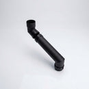 76mm Diameter Flush Joint Adjustable Swanneck Downpipe — Textured Black
