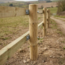 Machine Round Green Treated Posts 2.4m