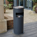 15 Litre Stainless Steel Cigarette and Litter Bin